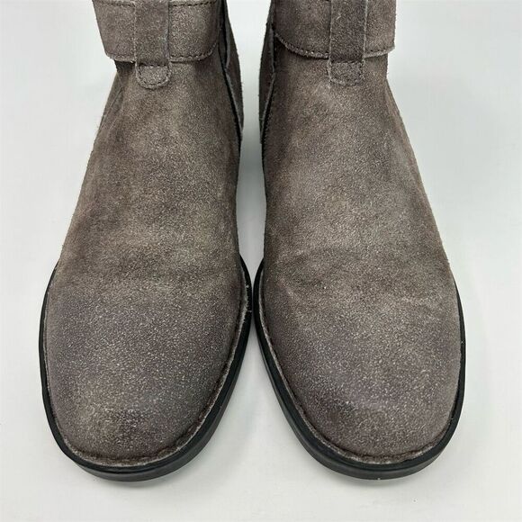 Born Jorgette Women's Gray Suede Ankle Boots Size 9.5 Casual Chic Fall Comfort - Picture 5 of 13